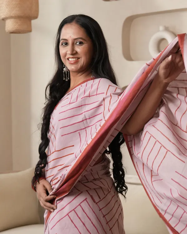 Mauve_Cotton_Geometry_H_Block_Printed_Mul_Saree_With_Tassels_For_Women